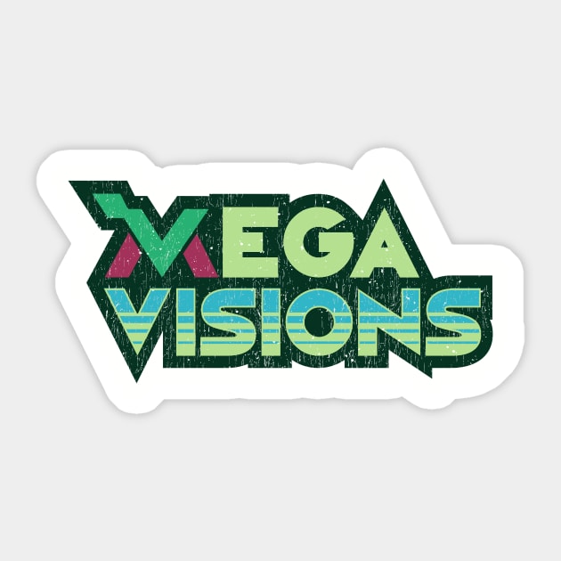 Mega Visions Magazine - Green Sticker by megavisions